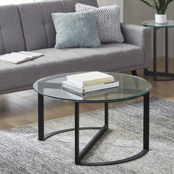 Circle glass coffee deals table